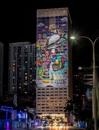 El arte de Dasic Fernández llega al Super Bowl