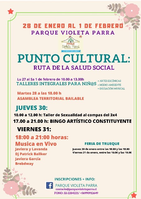 El lunes parte la “Escuela de Verano del Parque Violeta Parra” en Playa Ancha