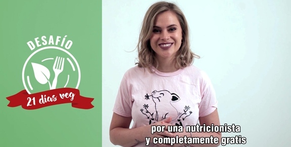Actriz Eliana Albasetti invita a participar de desafío vegano