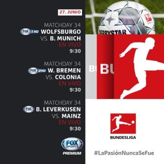 ÚLTIMA FECHA DE LA BUNDESLIGA: NO TODO ESTÁ ESCRITO