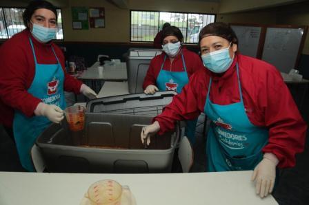 Comedor solidario en Talca